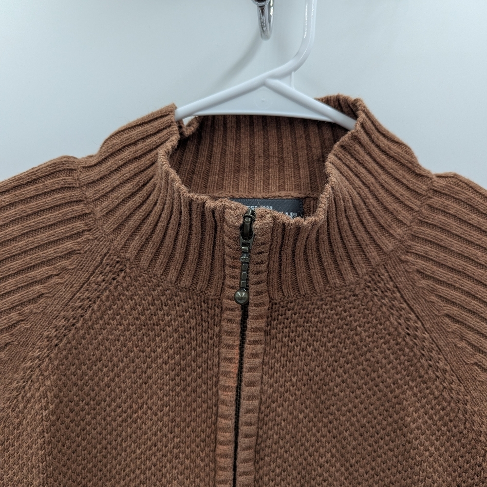 Woolrich Brown Quarter Zip Knit Sweater Pullover Earth Tone Outdoor Women's L - Picture 13 of 13